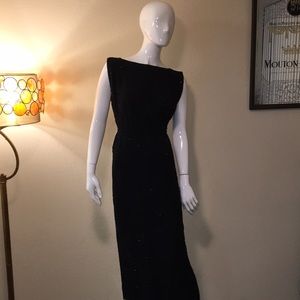Vintage I. Magnin & Co. Elegant 1950’s Evening Party Hand Beaded Dress